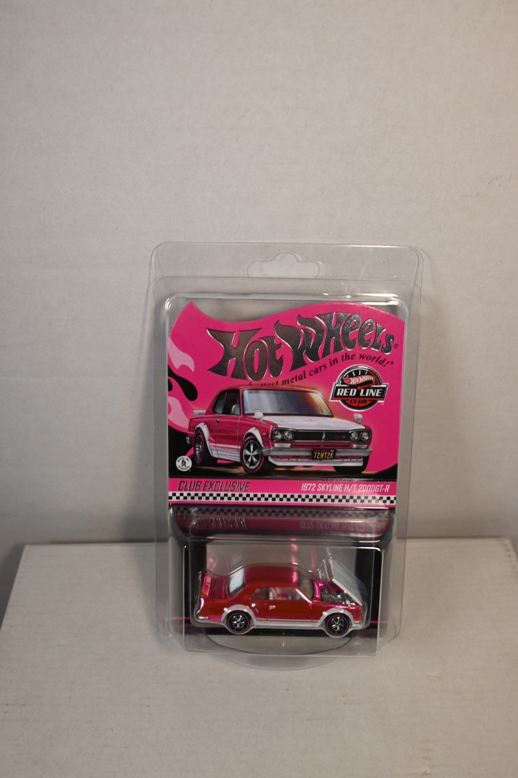 Hot Wheels RLC 1972 Nissan Skyline H/T 2000GT-R Pink (JKC01) 1 64