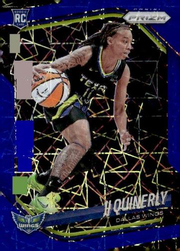 2025 Panini Prizm WNBA #95 JJ Quinerly Blue Velocity Prizms