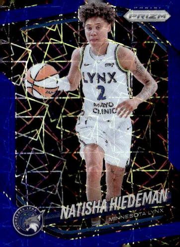 2025 Panini Prizm WNBA #53 Natisha Hiedeman Blue Velocity Prizms