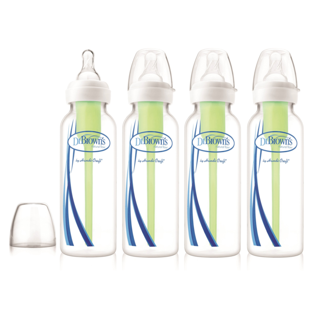 New Dr. Brown's Anti-Colic Options Narrow Baby Bottles 8 oz 4 Pack