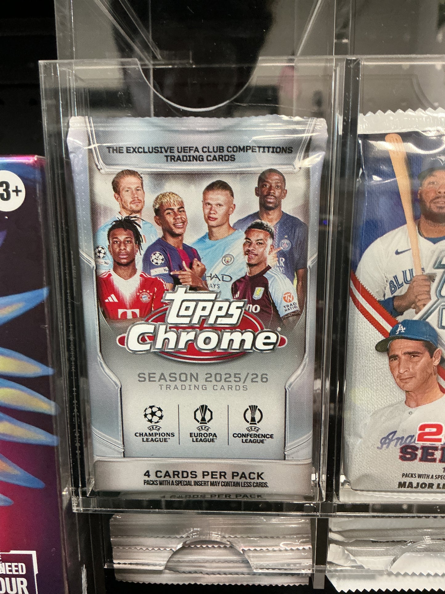 2025-26 Topps Chrome UEFA Club Competitions Booster Pack