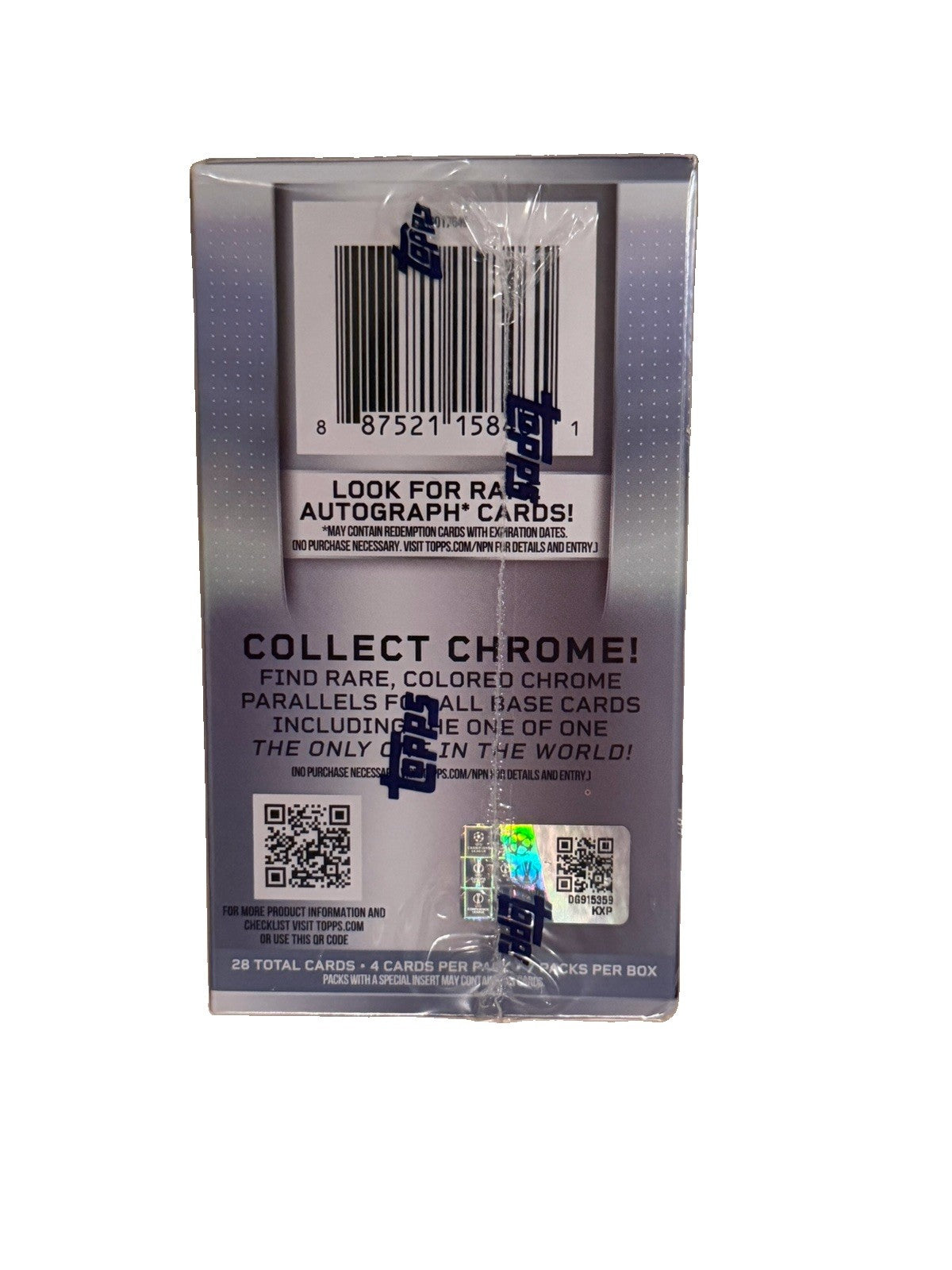 2025-26 TOPPS CHROME UEFA Club Competitions VALUE BLASTER BOX UCC New Sealed