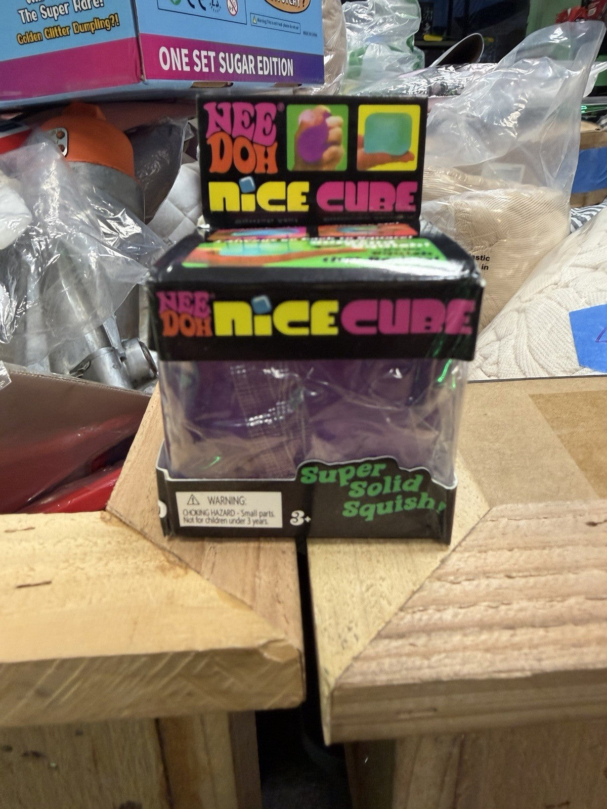 Authentic Brand New NeeDoh Nice Cube Nee Doh PURPLE Original Ice Cube