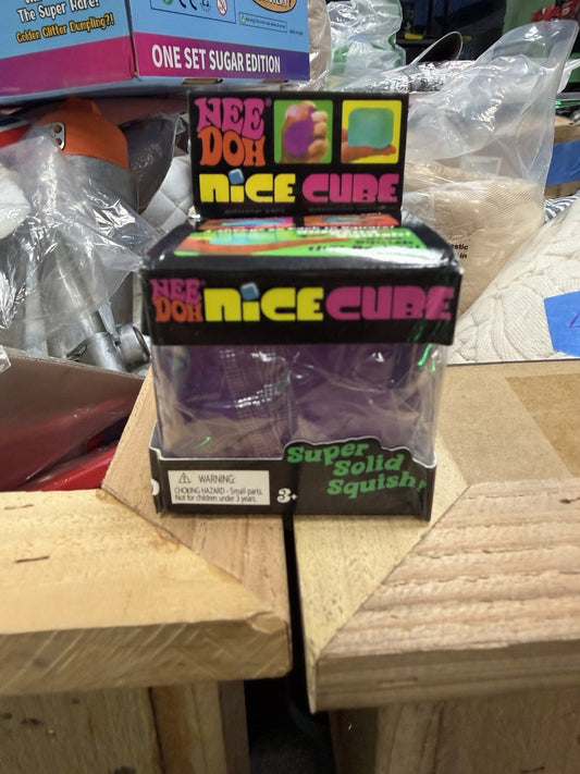 Authentic Brand New NeeDoh Nice Cube Nee Doh PURPLE Original Ice Cube