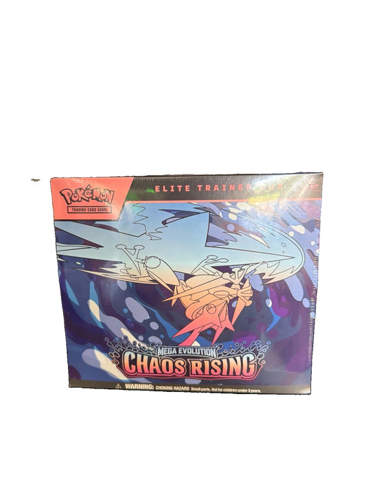Pokémon TCG: Lot Chaos Rising ETB SEALED/NEW/ Greninja tin/ Mega Charzard /FPS2