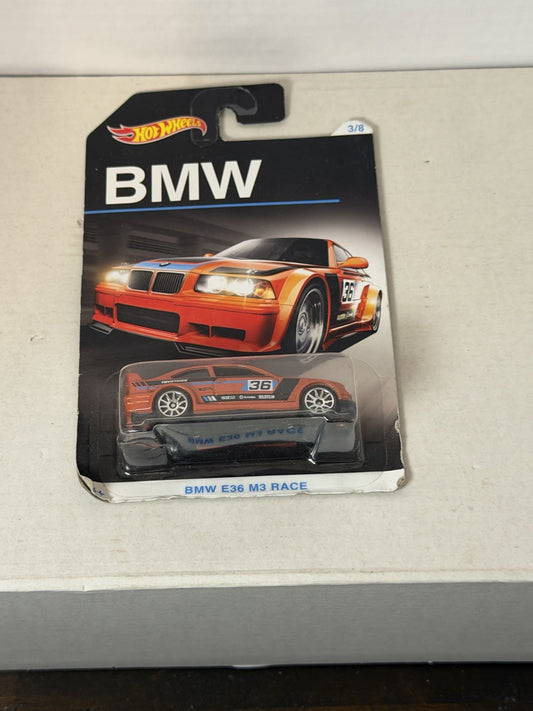 Hot Wheels BMW E36 M3 Race 3/8 New 2015 W Protector