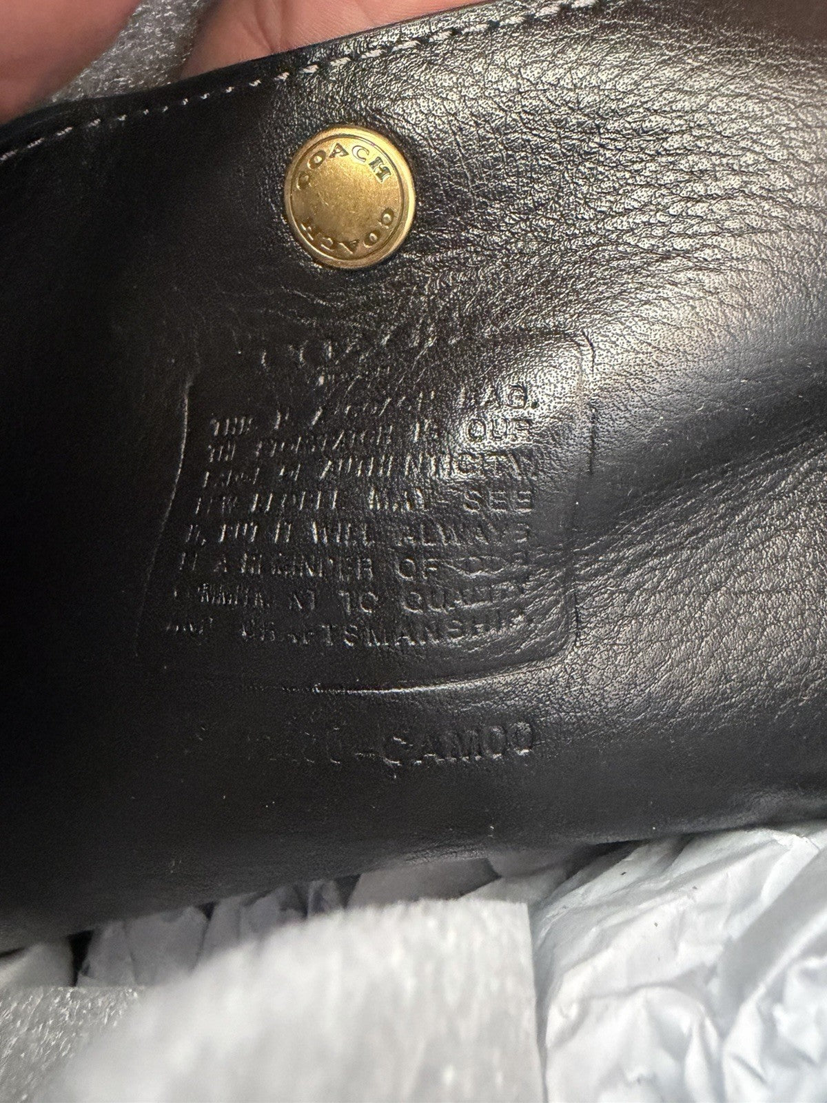 COACH Gramercy Tote Leather Buckle Oversized Slouchy Shoulder bag ~NWT~ Black
