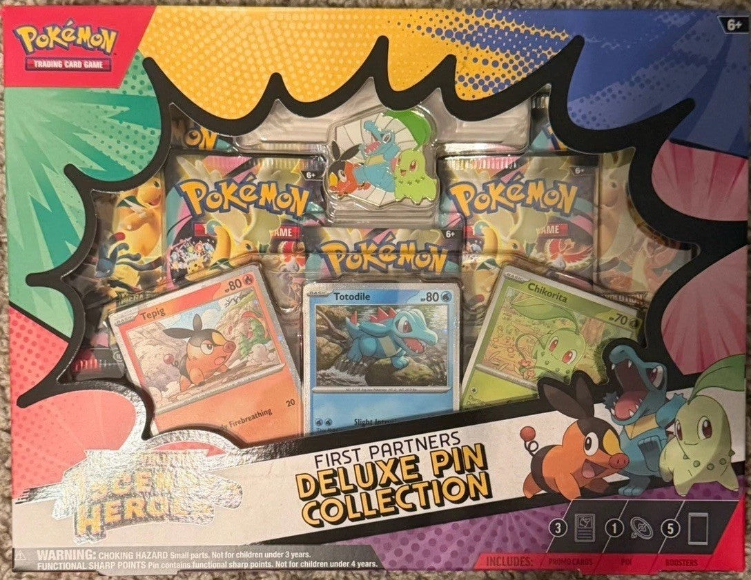 Pokemon TCG Mega Evolution Ascended Heroes First Partners Deluxe Pin Collection