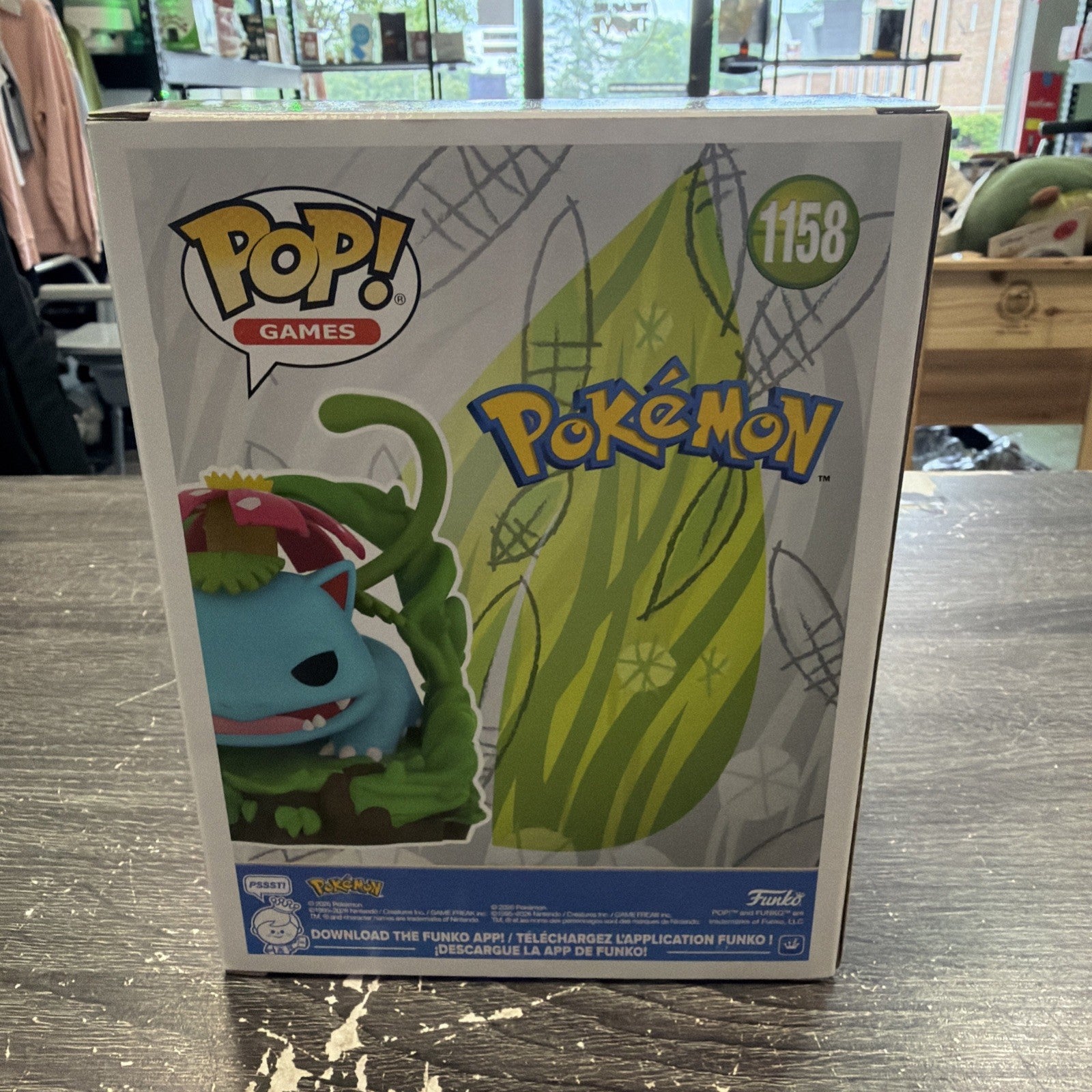 Funko Pokémon Venusaur Pop! Games 1158 Vinyl Figure Standard 2022
