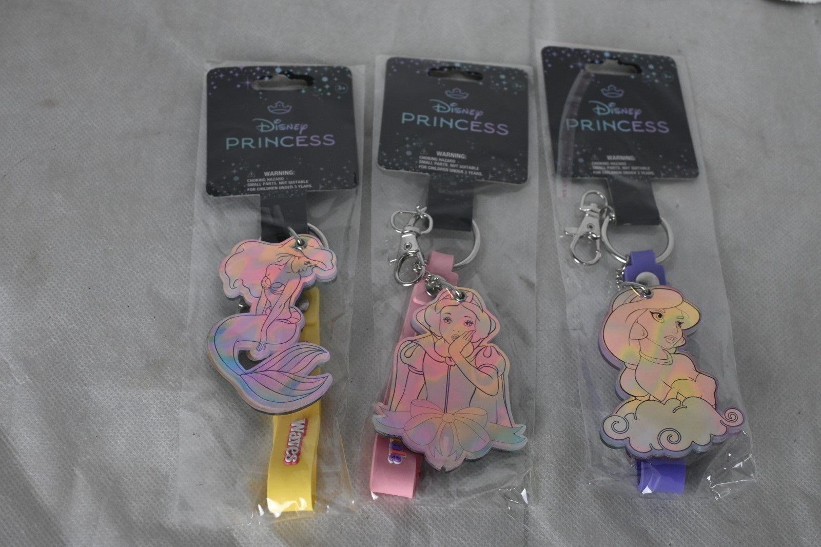 Disney Princess Keychains 3-pack