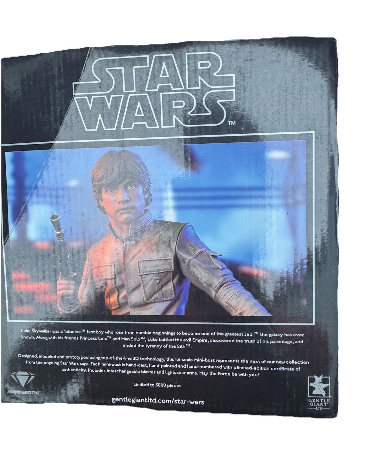 Star Wars Diamond Select Gentle Giant LUKE SKYWALKER BESPIN 1:6 Scale Mini-Bust