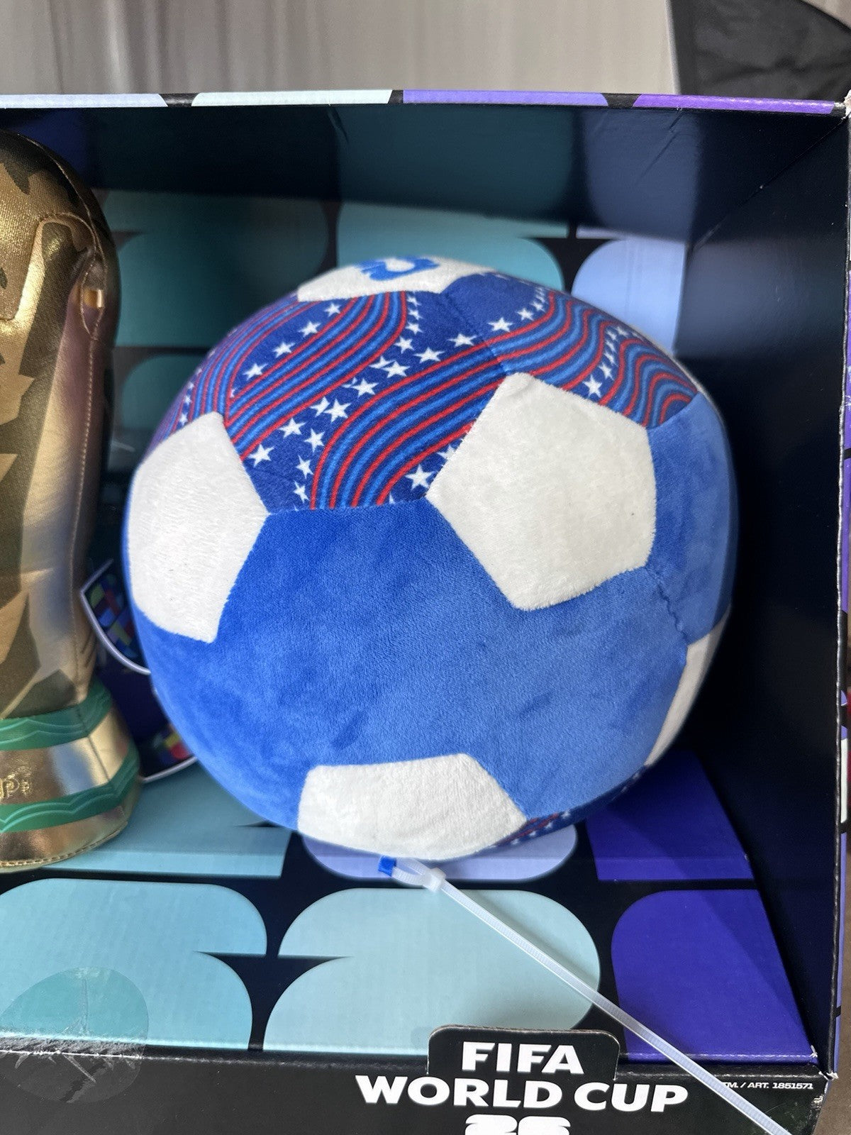 FIFA World Cup 26 USA Plush 3 Pack Set Eagle Trophy Soccer Ball Jazwares New USA