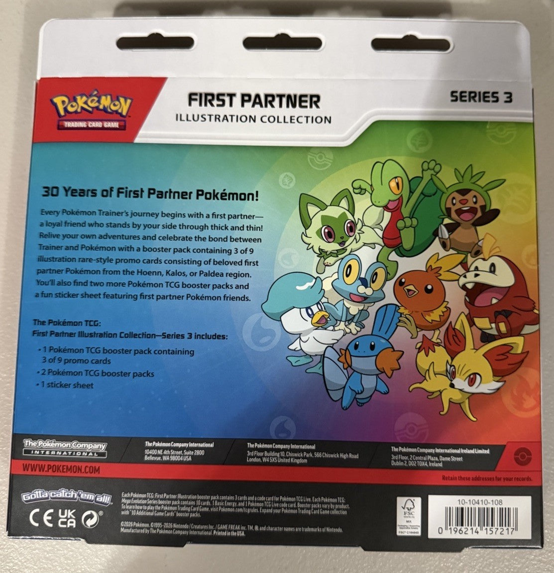Pokemon TCG: First Partner Illustration Collection - Series 3 ✅