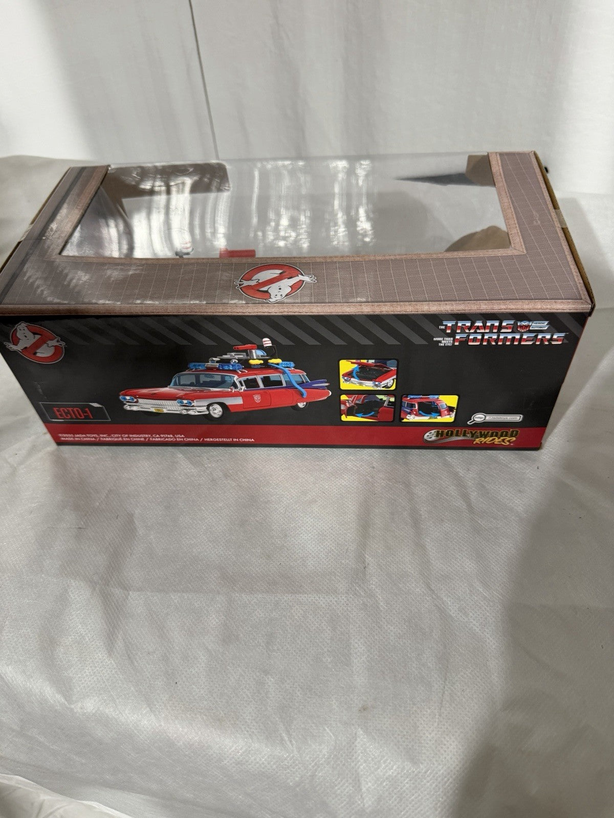 Jada Ghostbusters x Transformers Mashup 1:24 Scale Ecto-1 Die-Cast Vehicle