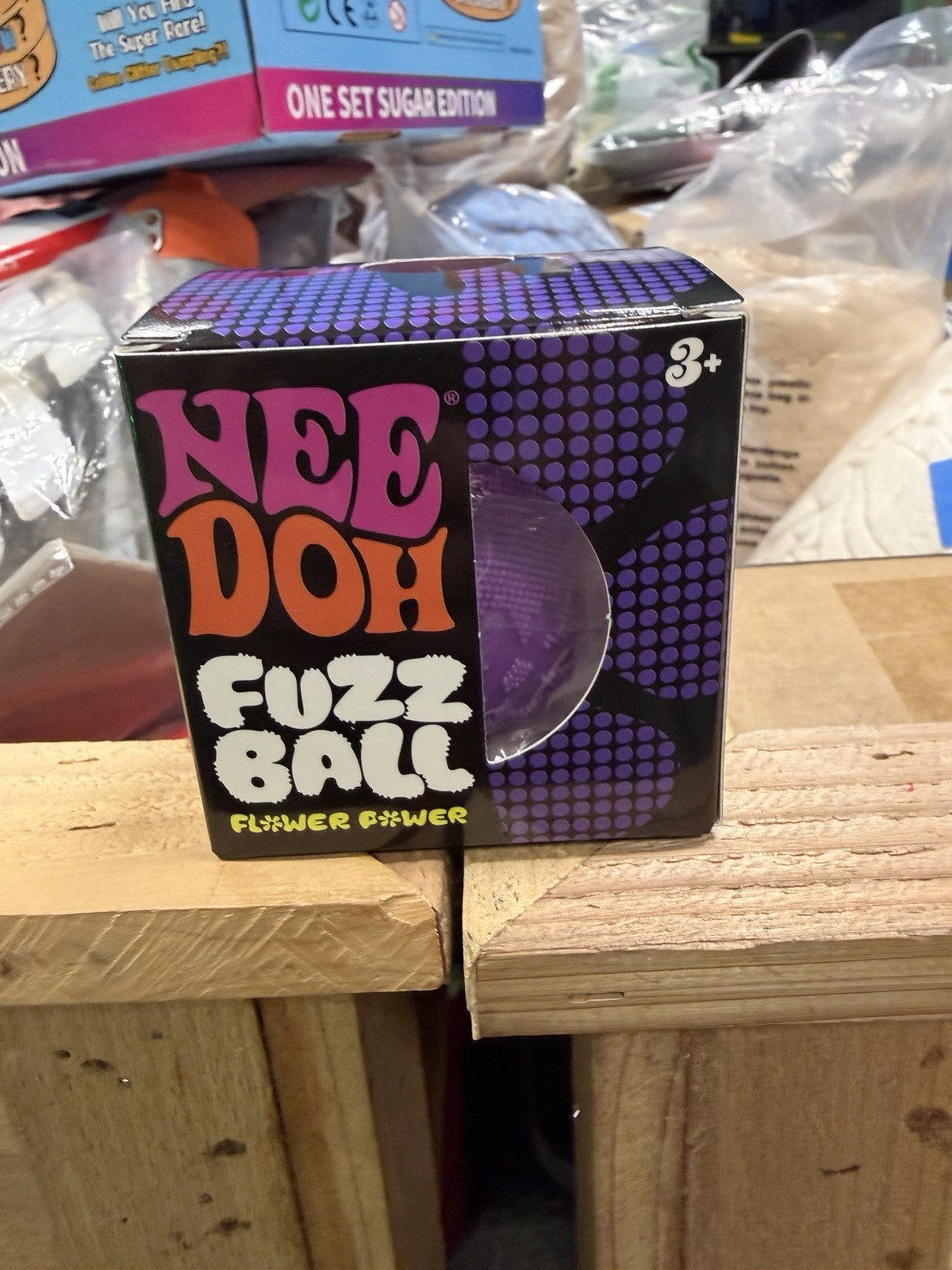 New Nee Doh Fuzz Ball Flower Power - (Purple ) Brand New Free Shipping 