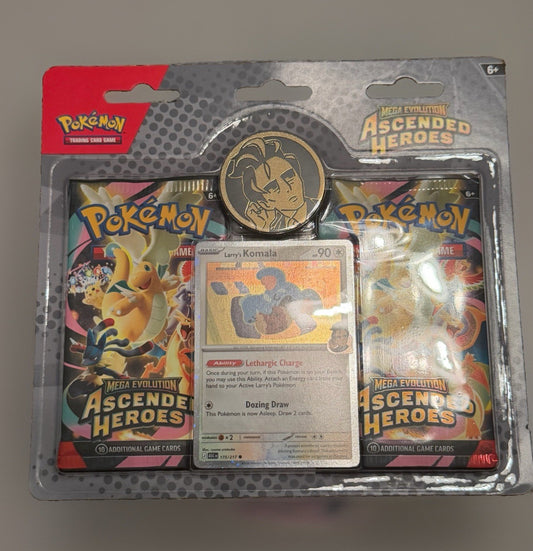Pokémon Ascended Heroes Larry & Komala Special Edition Blister Pack