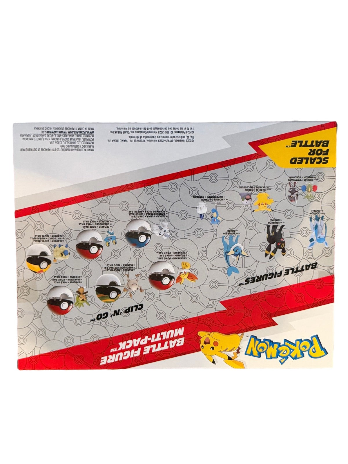 Pokémon Battle Figure Multi-Pack 6 Figures Pikachu Oshawott Tepig Snivy