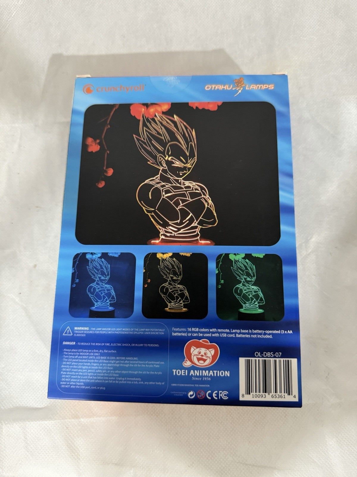 Dragon Ball Z DBZ 7 Color LED USB Night Light 3D Lamp Anime Collectible