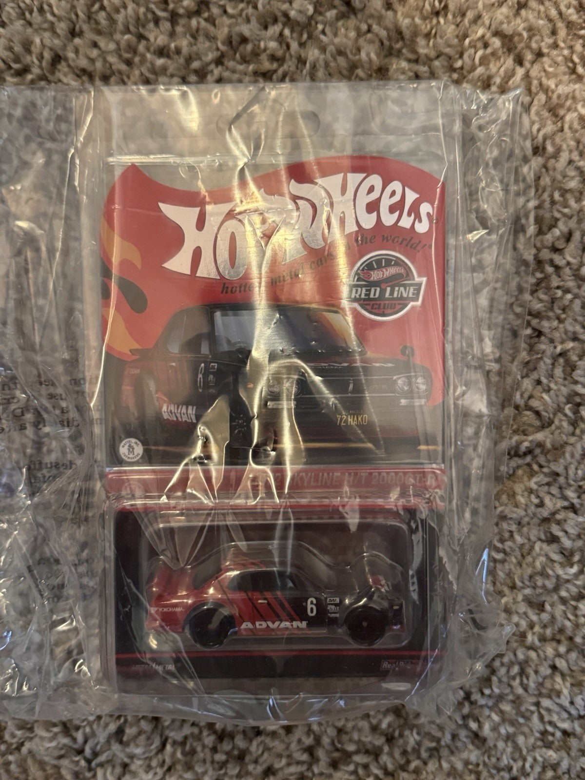 Hot Wheels RLC ADVAN 1972 Skyline H/T Nissan 2000GT-R Hako NEW
