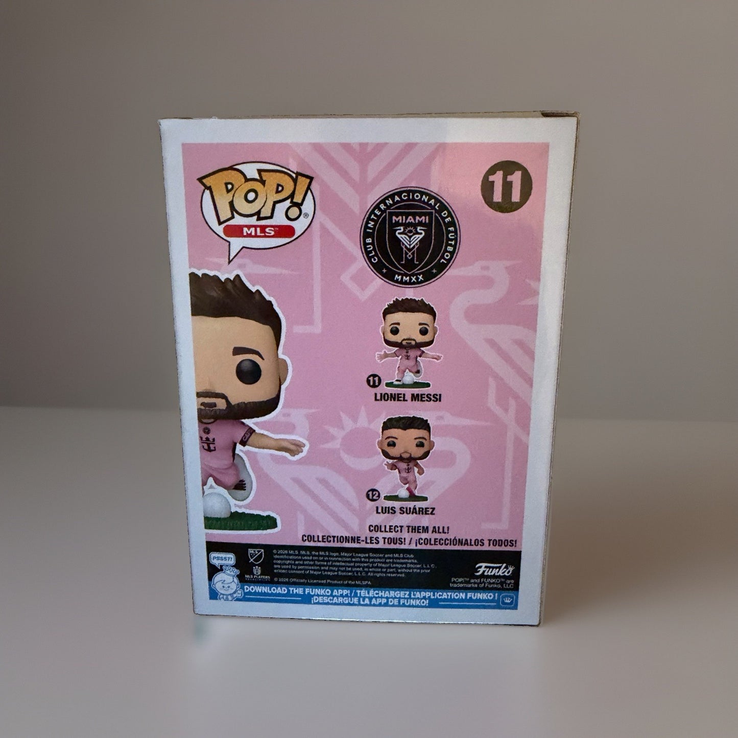 Funko POP! MLS: Inter Miami - Lionel Messi #11 Pink Vinyl Figure, Collectible