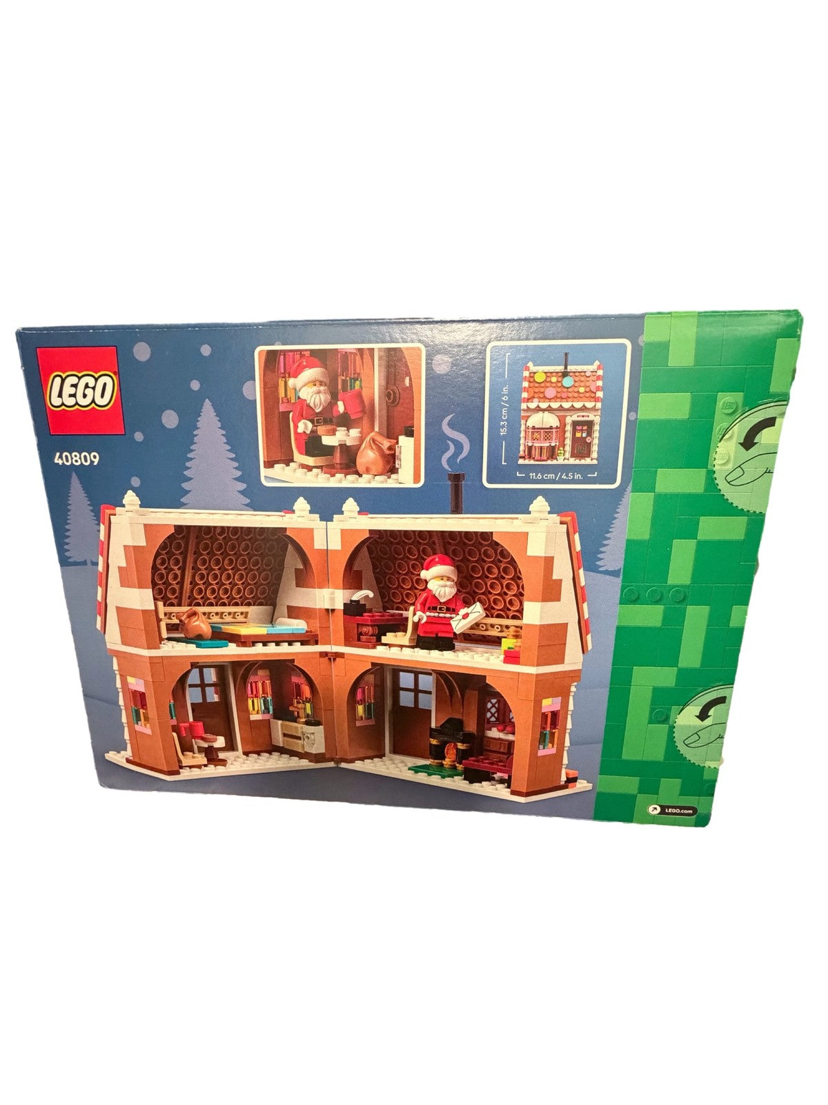 LEGO 40809 Festive Gingerbread House Christmas Holiday Building Set