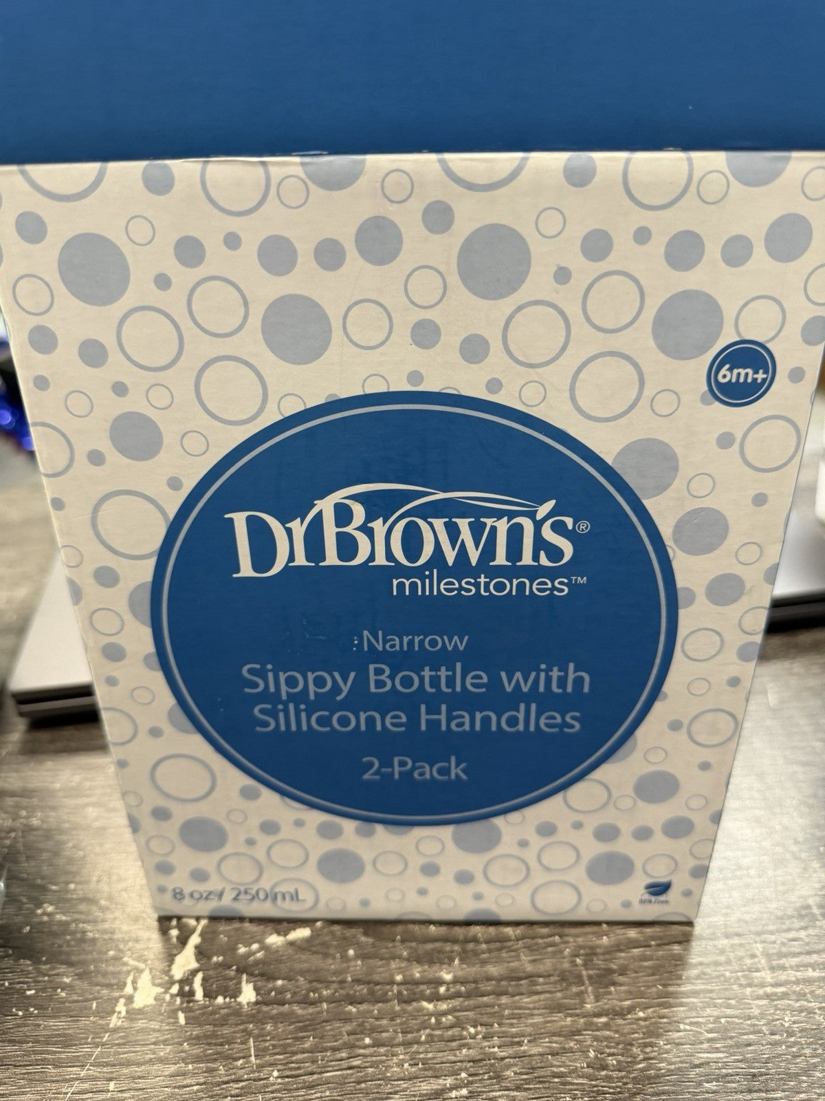 Dr. Brown's Milestones Two (2) Narrow Sippy Spout Bottle 100% Silicone Handles
