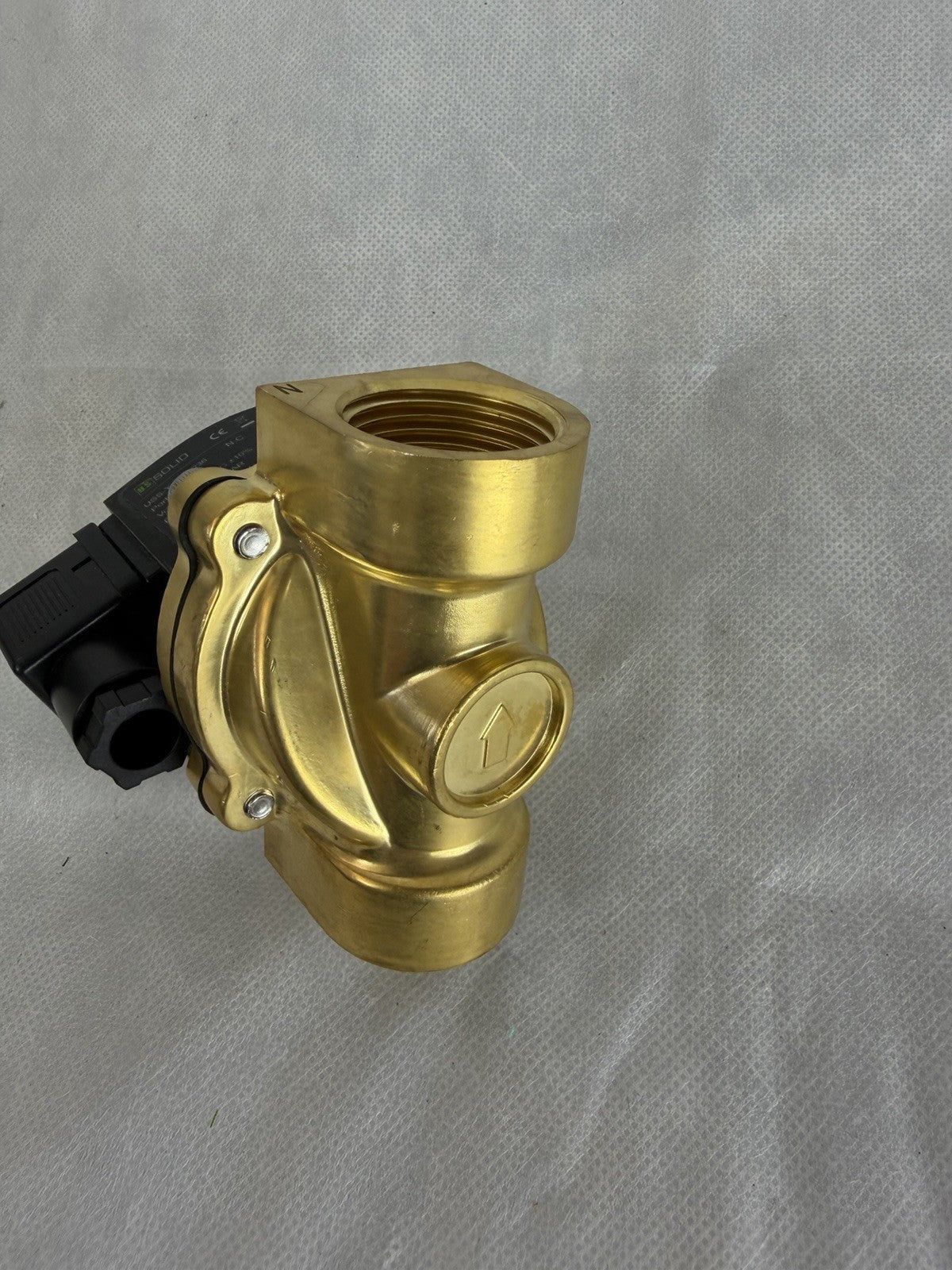 U.S. Solid Normally Closed Solenoid Valve 24V AC Brass 3/4 in