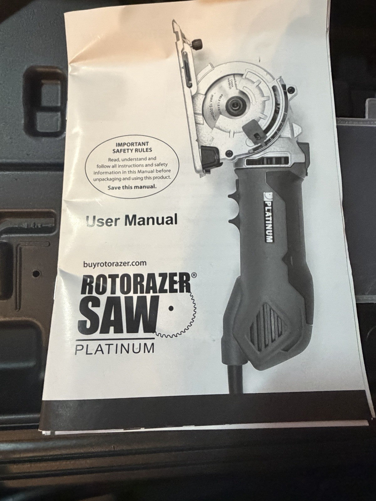 Rotorazer Saw Platinum RZ200 7-in-1 Circular Hand Saw w/ Case Wood & Metal *NEW*
