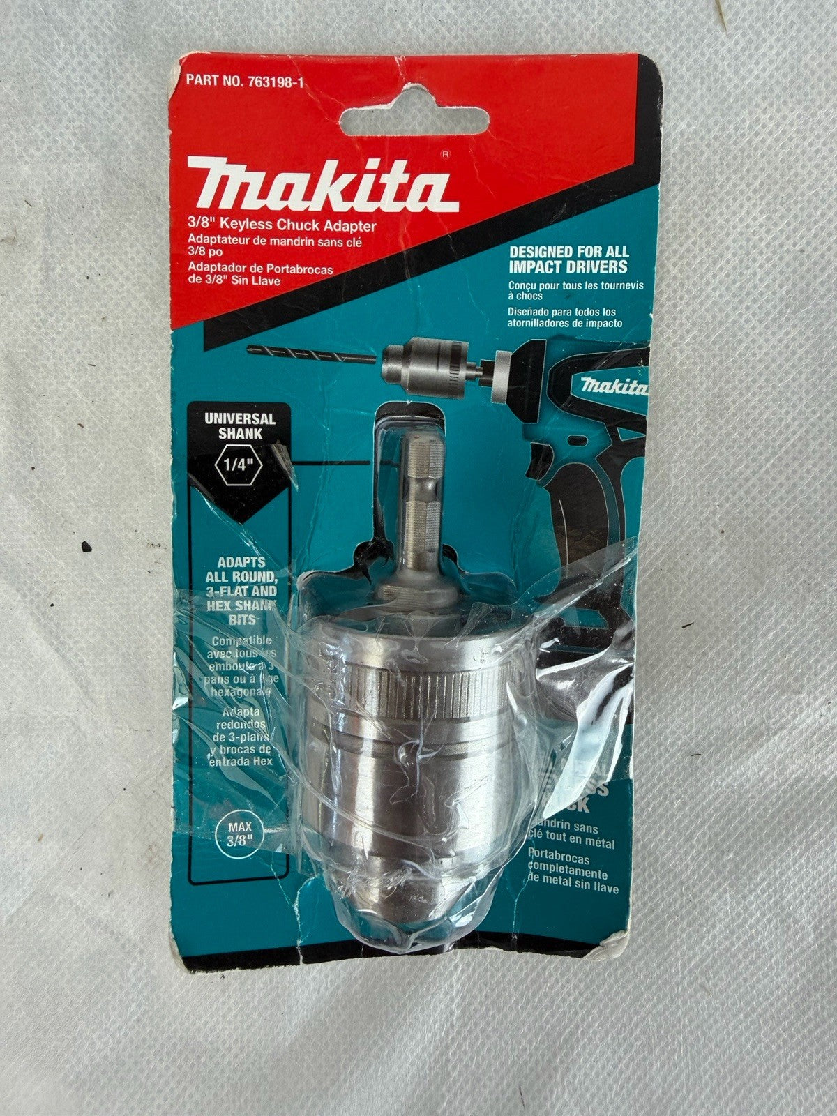 Makita 763198-1 3/8" Metal Keyless Chuck