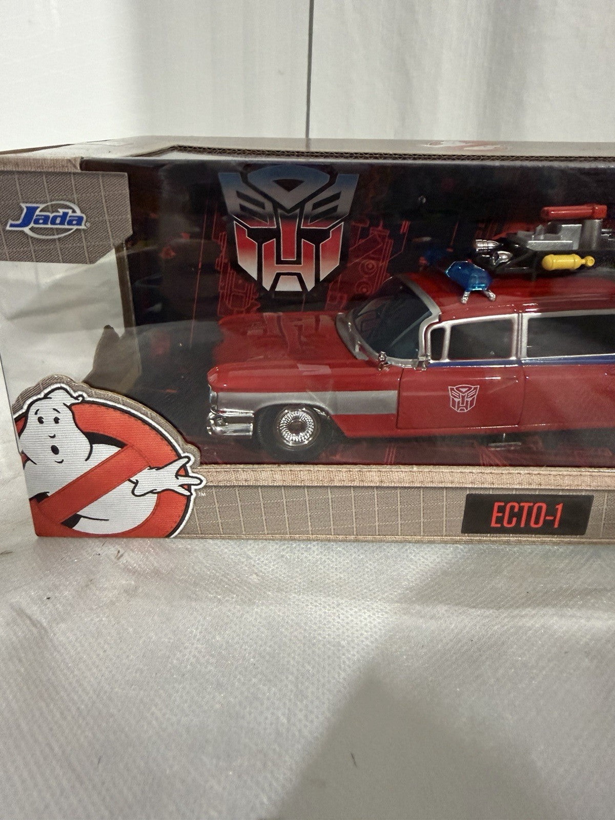 Jada Ghostbusters x Transformers Mashup 1:24 Scale Ecto-1 Die-Cast Vehicle