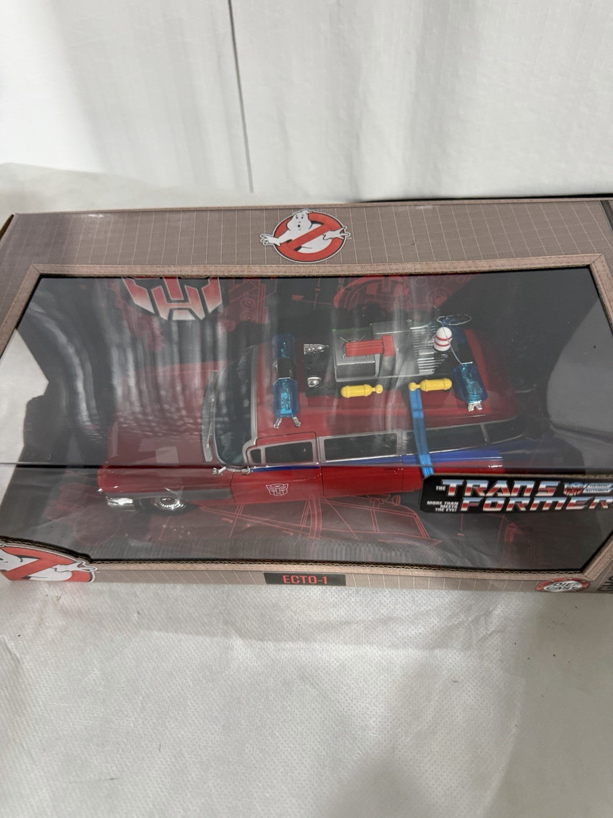 Jada Ghostbusters x Transformers Mashup 1:24 Scale Ecto-1 Die-Cast Vehicle