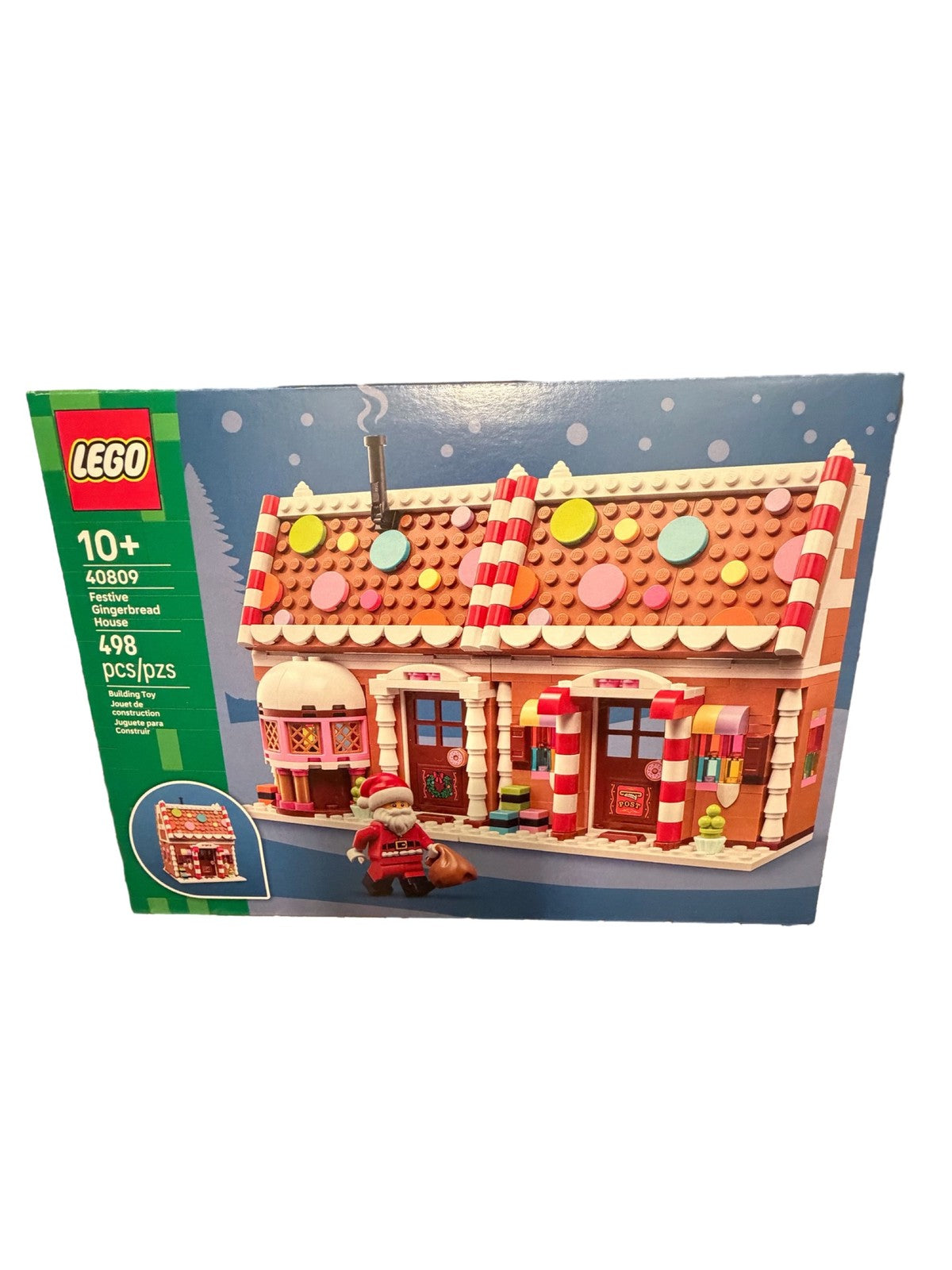 LEGO 40809 Festive Gingerbread House Christmas Holiday Building Set