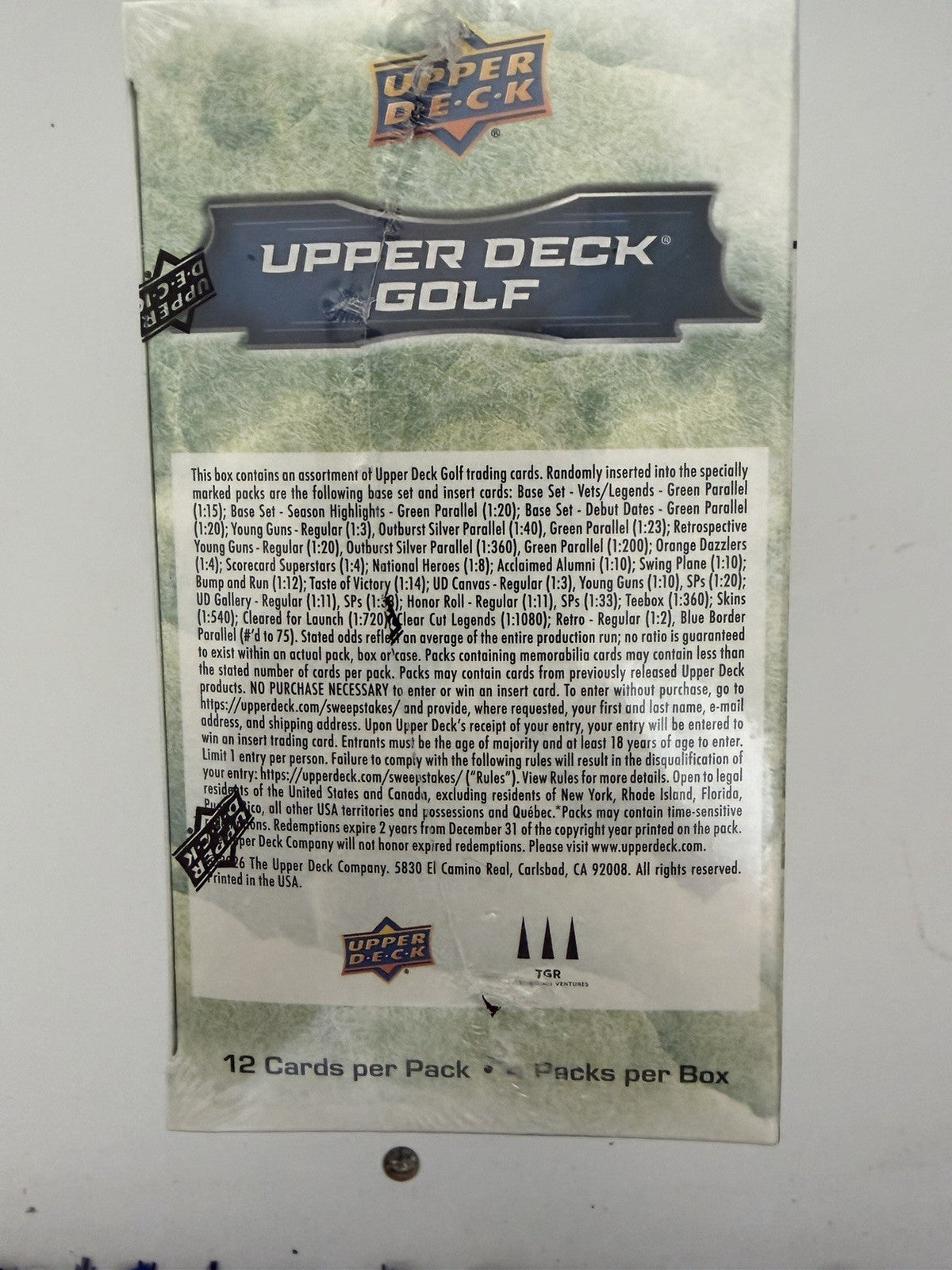 2026 Upper Deck Golf Blaster Box