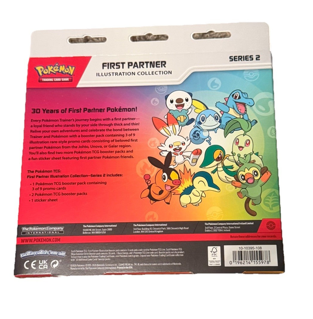 Pokemon First Partner Illustration Collection Series 2 Two Sealed New SHIPS NOW