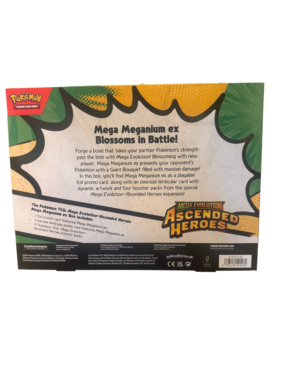 Pokémon TCG Mega Evolution Ascended Heroes Mega Meganium ex Box
