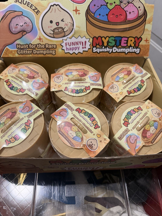 12ct (1 FULL CASE) Squishy Bun Viral Dumpling Glitter Rare Limited Edition 2026