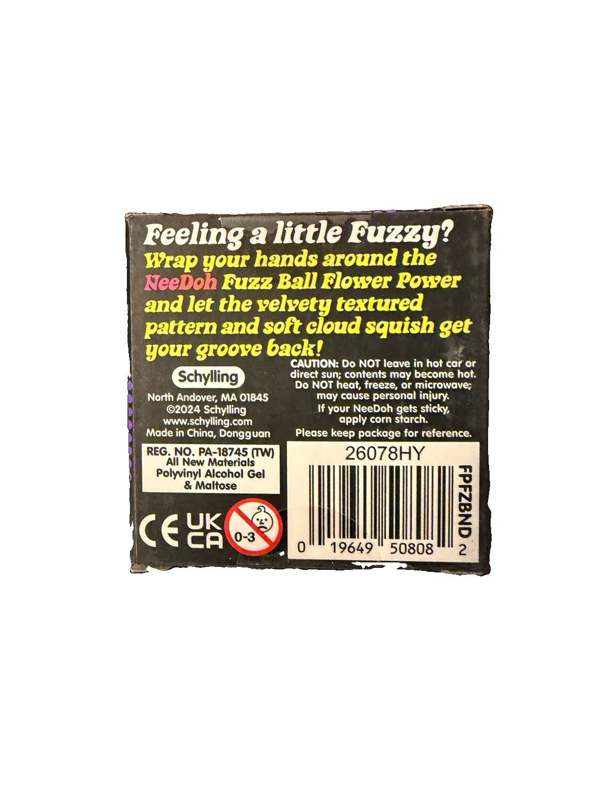 New Nee Doh Fuzz Ball Flower Power - (Purple ) Brand New