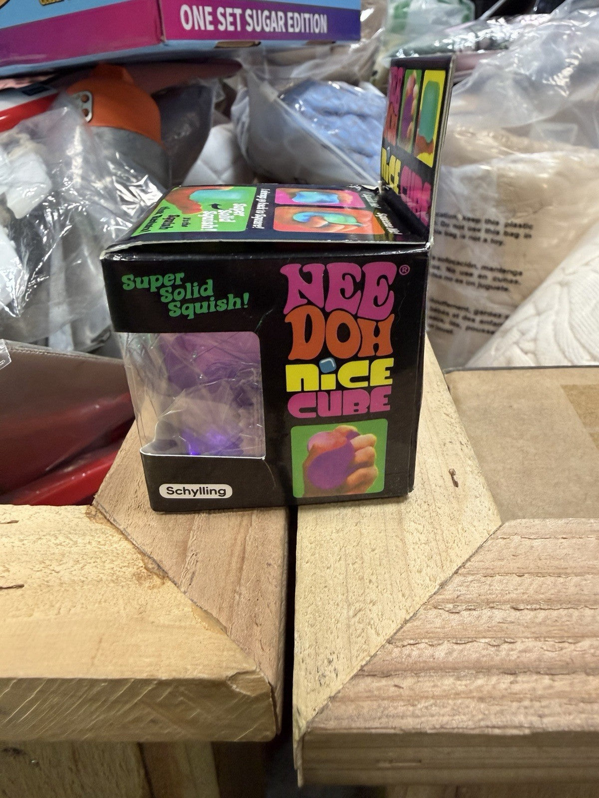 Authentic Brand New NeeDoh Nice Cube Nee Doh PURPLE Original Ice Cube