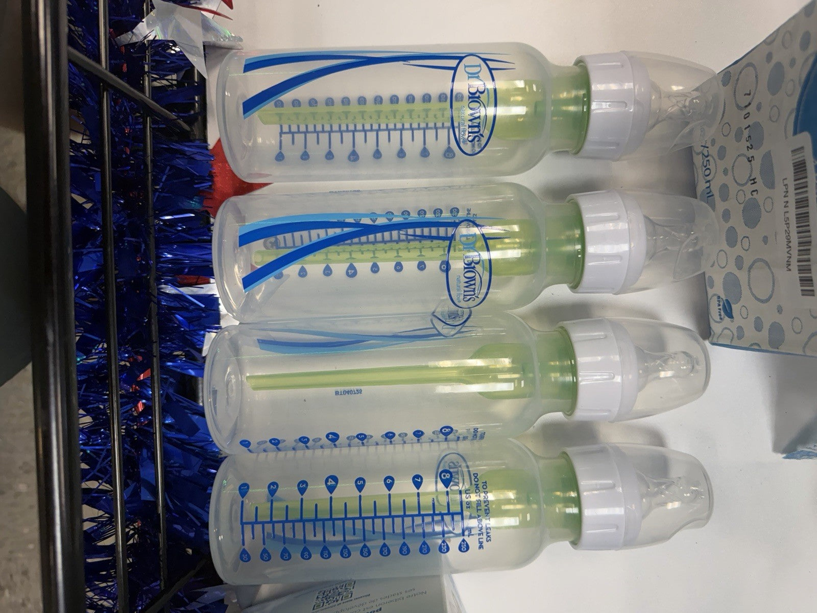New Dr. Brown's Anti-Colic Options Narrow Baby Bottles 8 oz 4 Pack