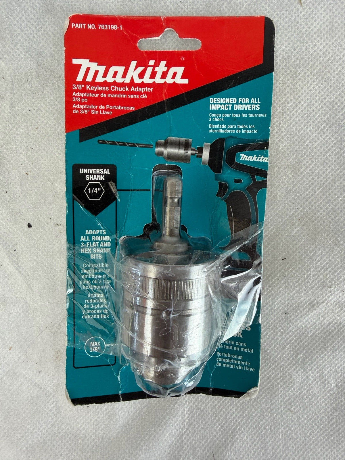 Makita 763198-1 3/8" Metal Keyless Chuck