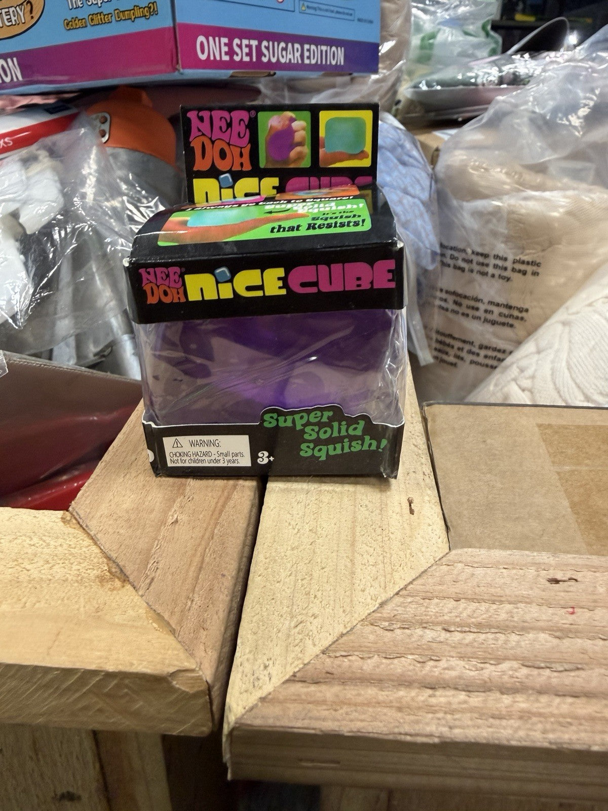 Authentic Brand New NeeDoh Nice Cube Nee Doh PURPLE Original Ice Cube