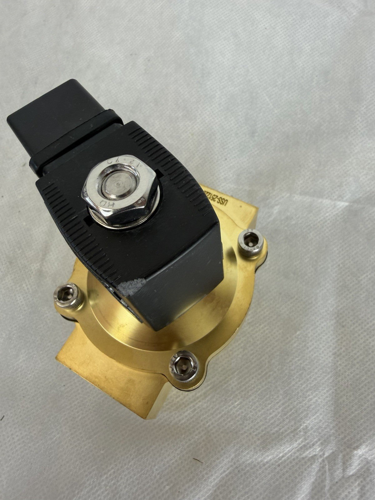 U.S. Solid Normally Closed Solenoid Valve 24V AC Brass 3/4 in