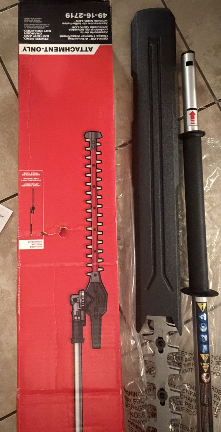 Milwaukee 49-16-2719 M18 Fuel Quik-Lok Articulating Hedge Trimmer Attachment