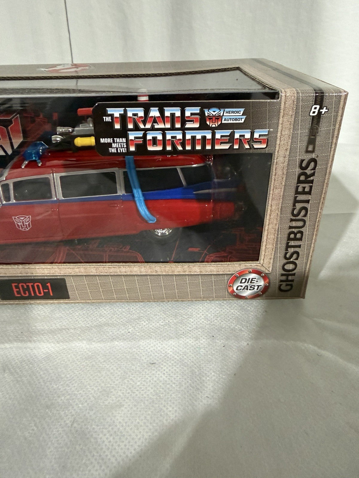 Jada Ghostbusters x Transformers Mashup 1:24 Scale Ecto-1 Die-Cast Vehicle