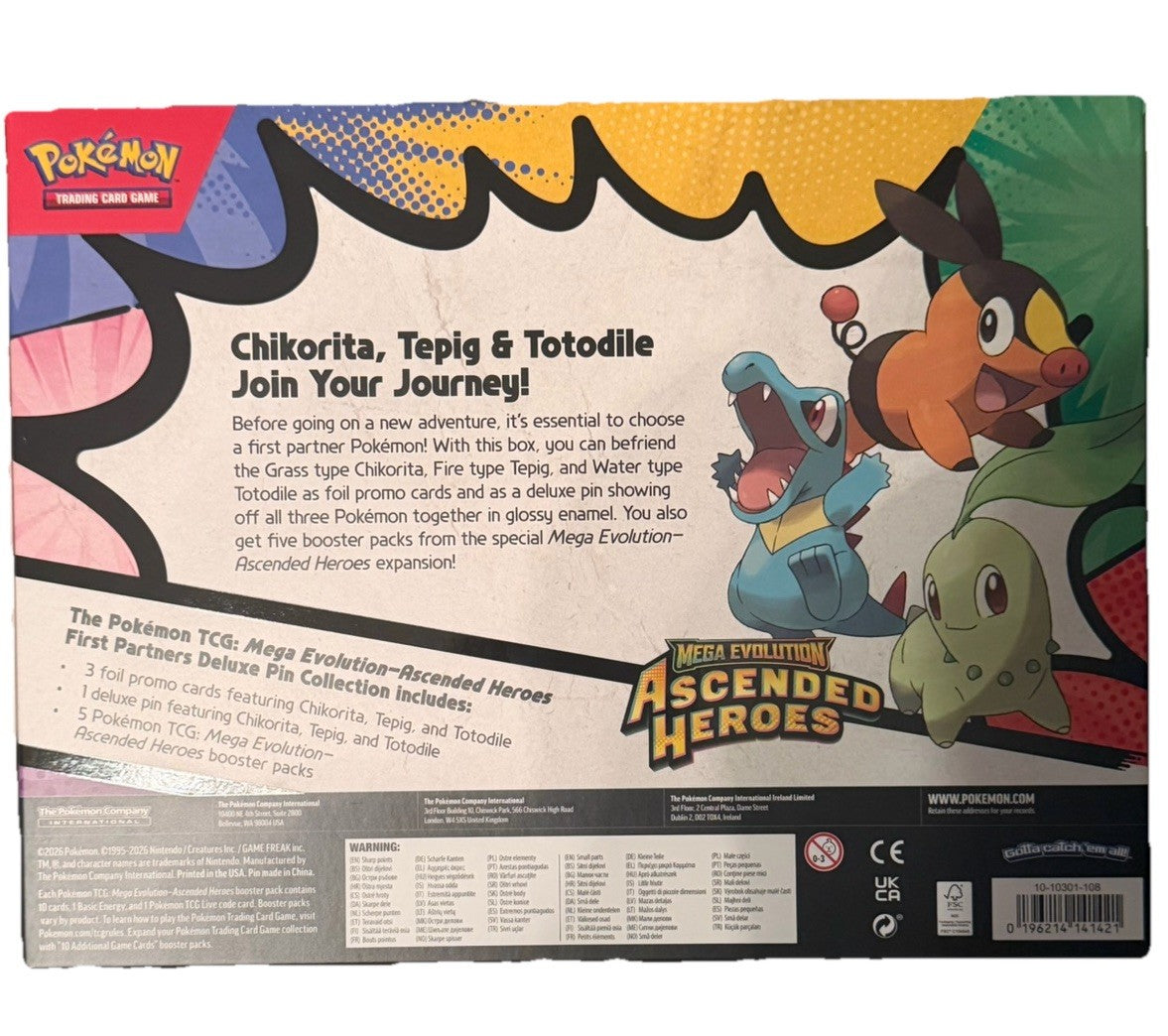 Pokemon TCG Mega Evolution Ascended Heroes First Partners Deluxe Pin Collection