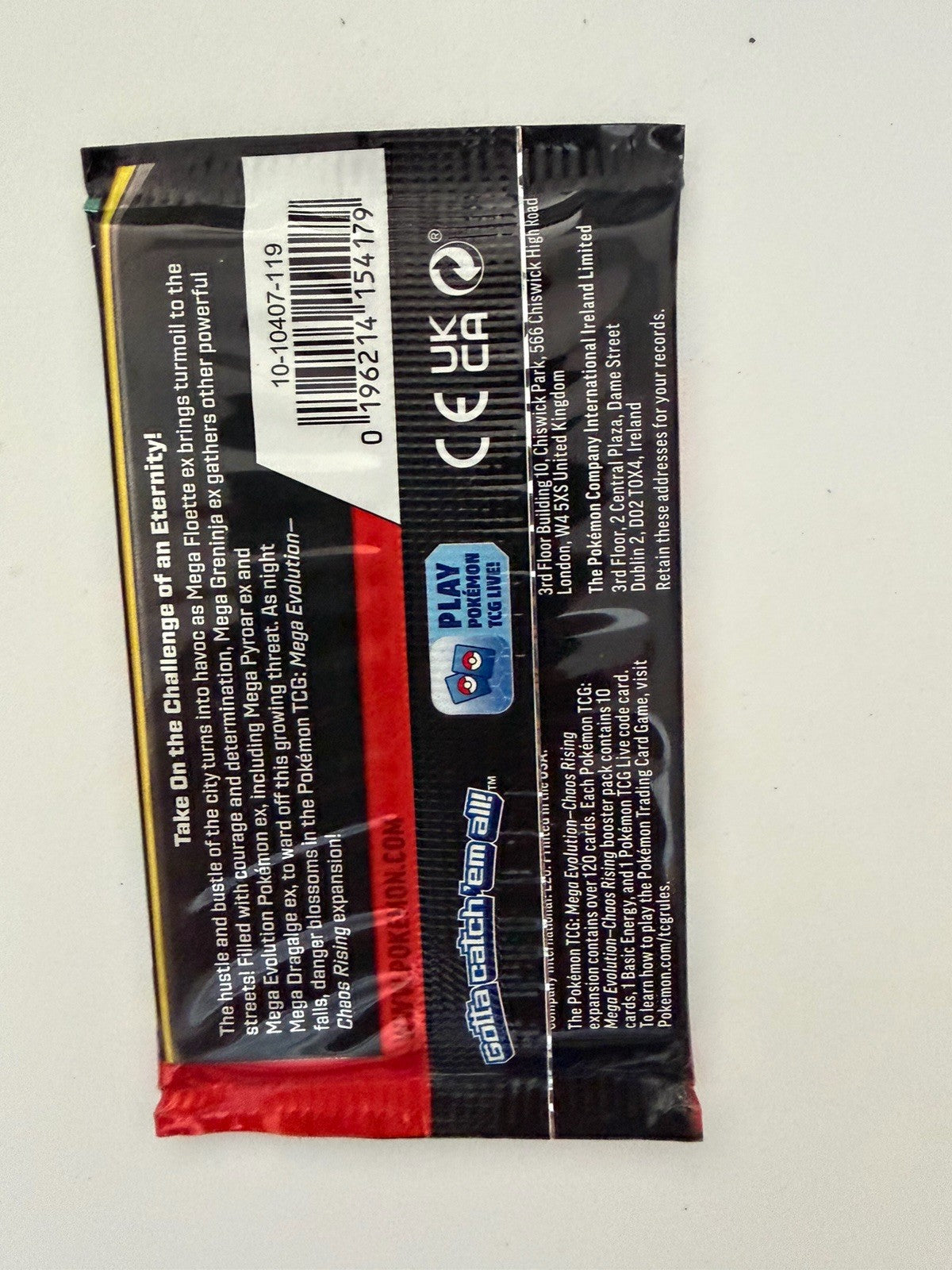 Pokemon Chaos Rising Booster Pack New Sealed Random Artwork