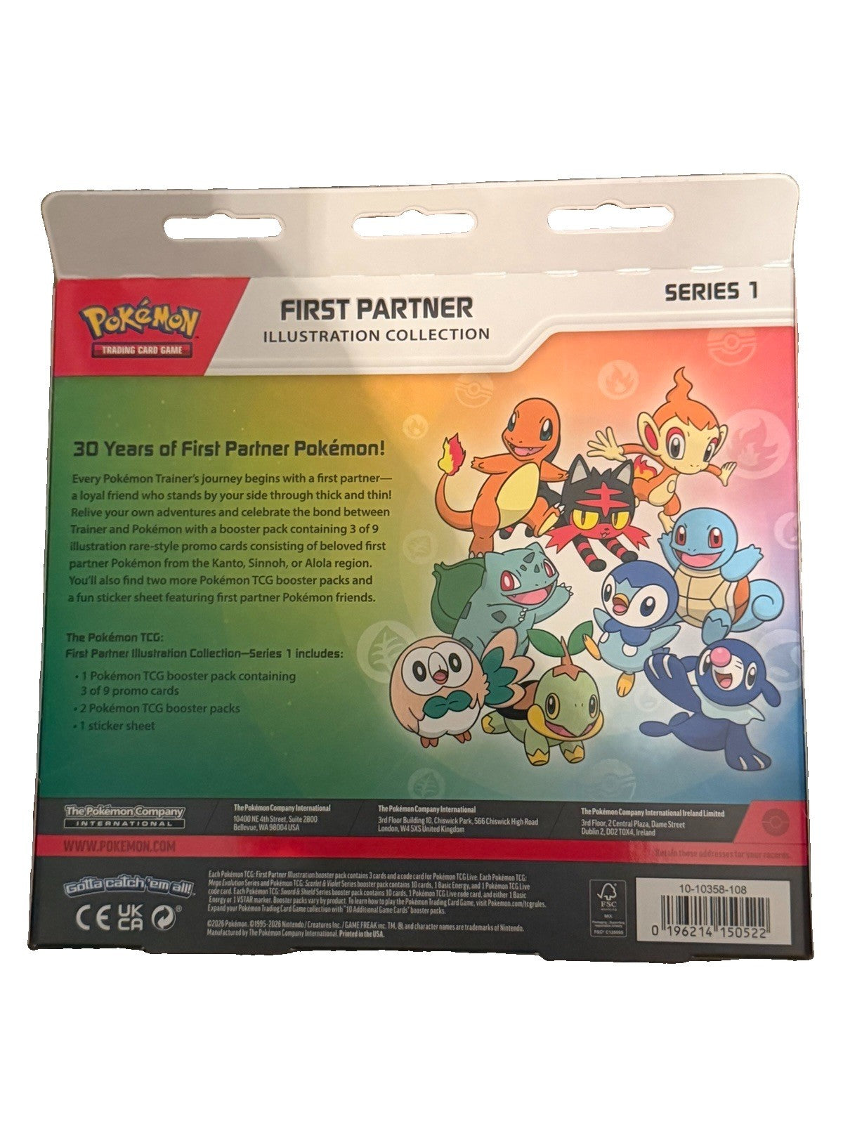 Pokemon Trading Card Game First Partner Illustration Collection Series 1 New