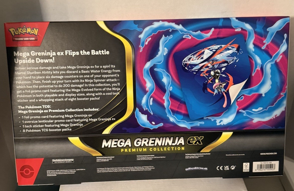 Mega Greninja ex Premium Collection Box Pokemon TCG