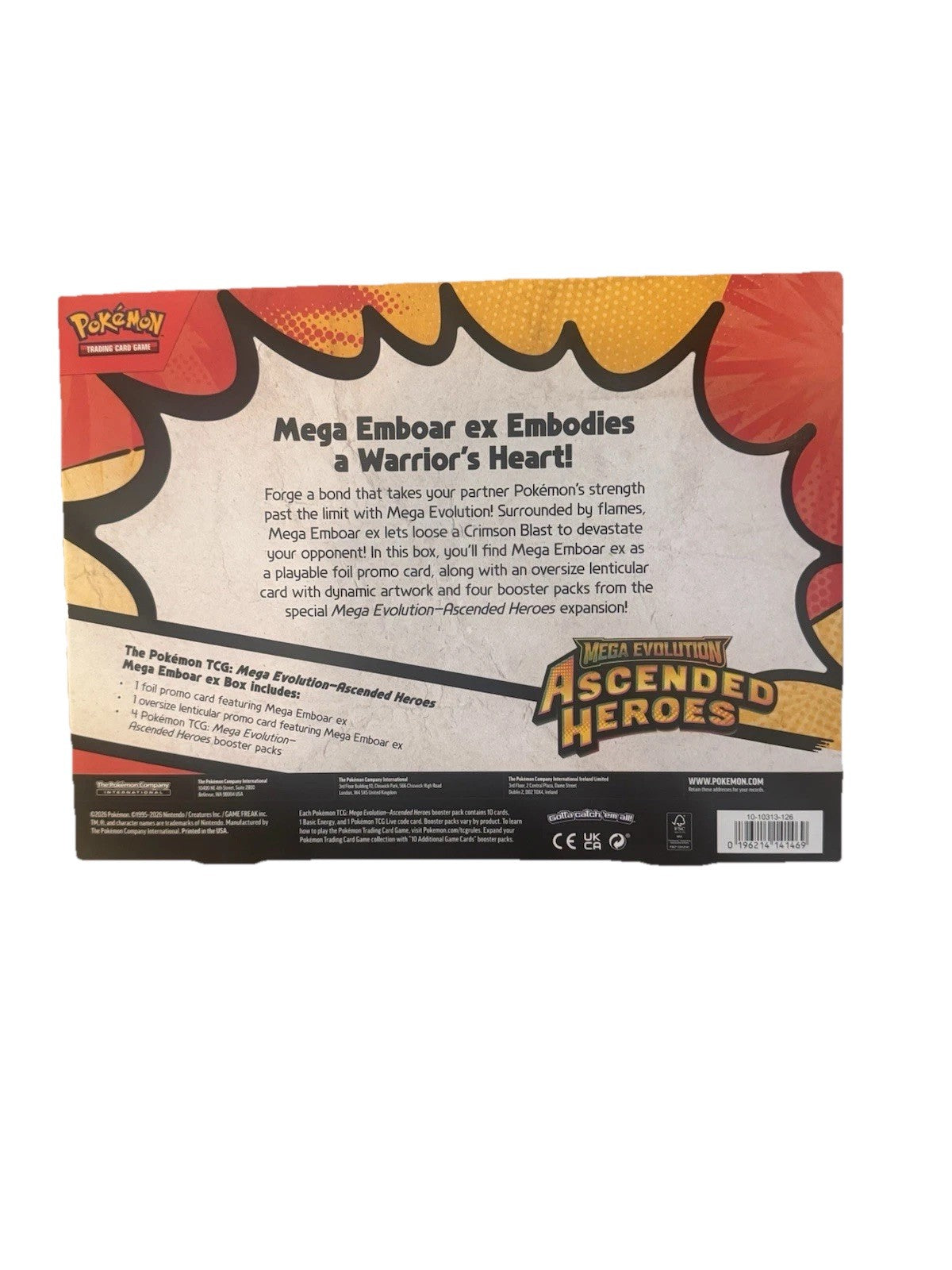 Pokémon Mega Feraligatr EX Box Mega Evolution—Ascended Heroes Promo Booster