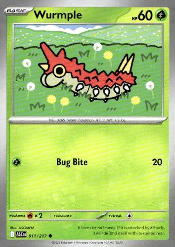 M2a: High Class Pack: MEGA Dream ex #004/193 Wurmple